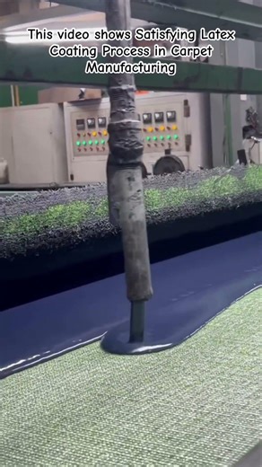 The Final Step: Creating Durable Synthetic Grass #ArtificialTurf #HowItsMade #Satisfying #Industrial