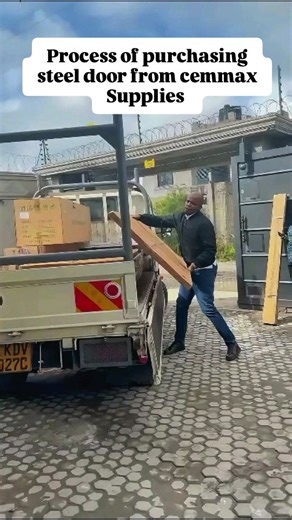 Process of purchasing steel door from cemmax Supplies We do deliveries countrywide, call number in BIO 👆 for orders Shop: Kellico Complex, Mombasa Road #steeldoorskenya #steeldoors #constructionkenya #housefinishing #mjengokenya | Cemmax Building Supplies Ltd