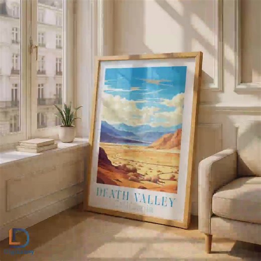 Travel Wall Art of Death Valley (California) - Retro City Poster - Travel Photography - Vintage Posters   (Digital Download)