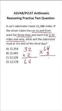 ASVAB/PiCAT Arithmetic Reasoning Practice Test Q: Simple Arithmetic #acetheasvab w/ #grammarhero