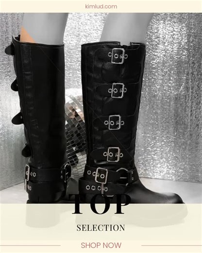 KIMLUD.COM on Instagram: "Step into winter with style! ❄️✨ These boots are definitely here for it! Meet the Winter Plus Size Solid Knee-High Boots: Your perfect blend of comfort and chic. 🌟 Slip them on for that effortless look while the eye-catching belt buckle adds a modern twist. Whether you're running errands or enjoying a night out, these boots will keep you feeling confident and fabulous! 👢💖 Don’t wait! Grab your pair today and step into the season with flair. Add them to your cart befo