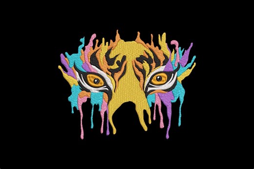 Tiger Eyes Embroidery Design, Tiger Eyes Machine Embroidery, 4 Sizes, Instant Download - Etsy