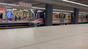 7/20/2024 - Praha - Prague Metro at Phraha hl.n Czech Republic | BP and Riversong Railway Photography