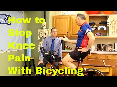How to Stop Knee Pain with Bicycling. Stretches, Exercises, & Adjustments