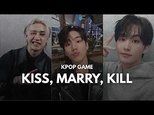 KISS, MARRY, KILL - MALE IDOLS (VERY HARD) | kpop games 2025