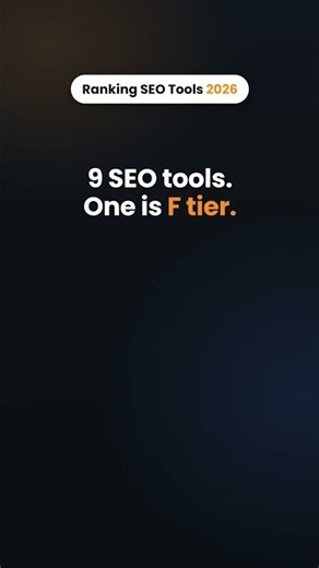 Best SEO Tools 2026 Ranked | SEO Tools Tier List (S to F)