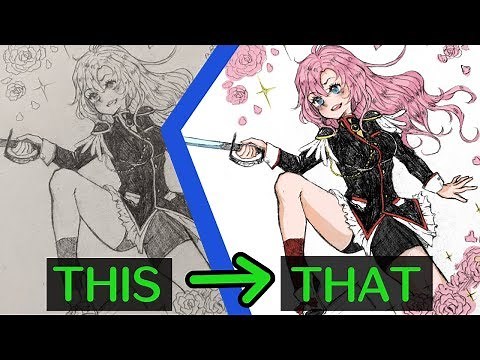 [MediBang] From Traditional to Digital - Extract lines tutorial!