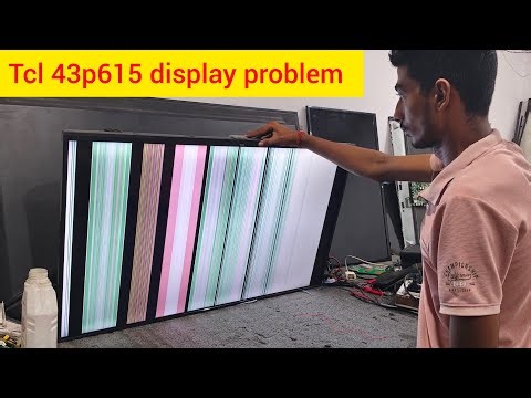 TCL 43 inch tv display problem| TCL 43p615 tv display problem| TCL tv screen line problem