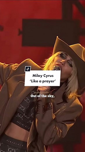 Miley Cyrus Covers Madonna's 'Like a Prayer' Live Performance