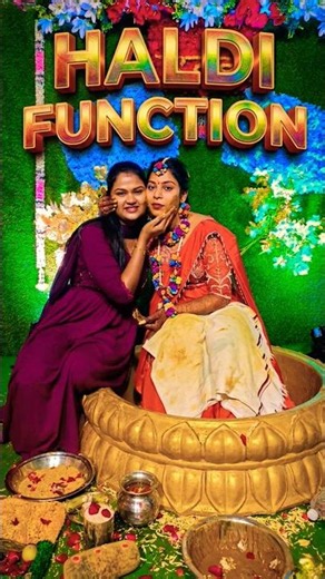 😍பெண் வீட்டு Haldi Function 🥰💛 #trending #function #family #haldi #haldiceremony #haldifunction