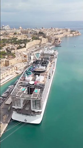 MSC World Europa arrives in style in Malta ✨
