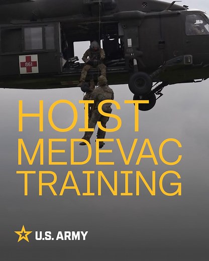 Watch these Soldiers train to hoist casualties when a helicopter can’t safely land. This medevac training ensures our warfighters are ready for any mission, no matter the risk. | U.S. Army