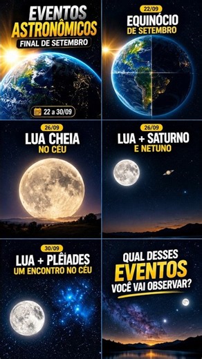 Últimos Eventos de Setembro #atomsnap #universo #nasa #espaço