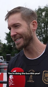 586K views · 11K reactions | “You’re doing the bus this year!”  The story behind Calvin Harris joining our parade celebrations  | Liverpool FC | Facebook