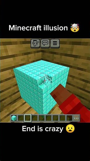 Minecraft Illusion 👀🔥 (Wait for it!) #shorts