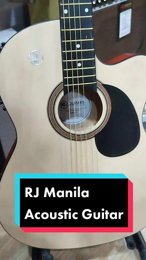 RJ Manila Acoustic Guitar is one of the BEST SELLING ACOUSTIC GUITARS of RJ Guitar Center. Get yours and see why it's one of the best out there! Price starts at P3999 #RJAngSarapTugtugin #Guitar #guitartok
