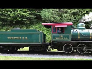 Baldwin Steam Locomotive #12 ET&WNC Backs up on the Tracks at Tweetsie Railroad