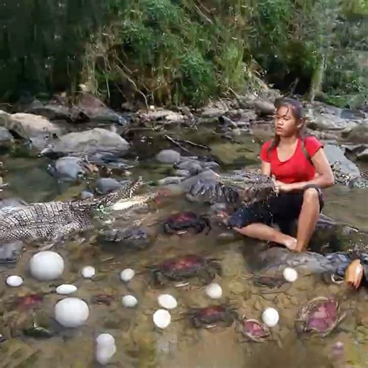 Yummy cooking crabs with wild recipe #rivercrab