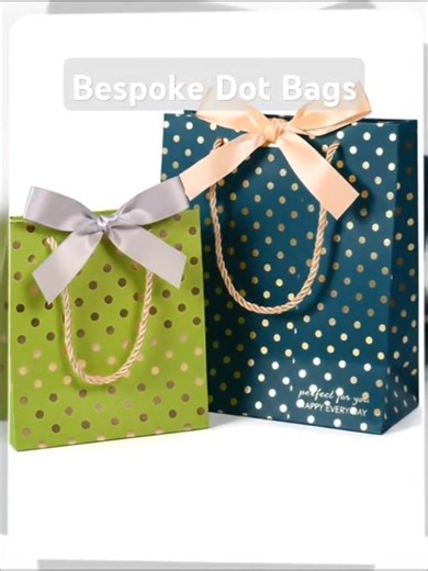 Bespoke Polka Dot Packaging Solutions for Retail & Gifts,#shoppingbag #paperbag #giftbags #printing