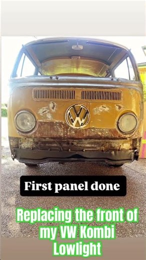 Replacing the front of my 1968 VW T2 Lowlight Kombi #restoration #vw #kombi
