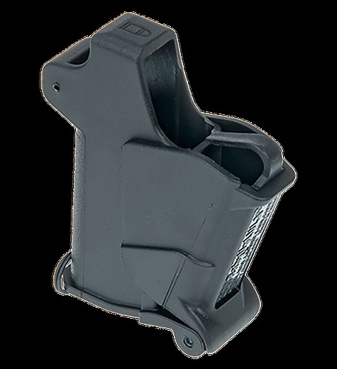 Maglula BabyUpLULA® loader for single-stack pistol mags without a projecting side button, .22LR to .380ACP magazine loader - Uplula speed loader 380