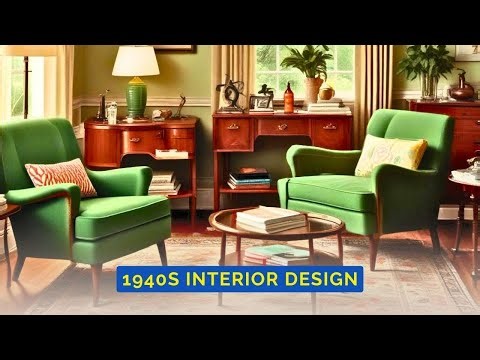 How to Embrace 1940s Interior Design! (Nostalgic & Elegance)