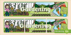 Gardening Display Banner