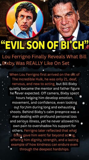 Lou Ferrigno Finally Reveals What Bill Bixby Was REALLY Like On Set #shorts