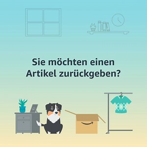 Sie müssen eine Rücksendung vornehmen? Befolgen Sie dafür einfach diese 3 Schritte: Laden Sie die App herunter: https://amzn.to/2GOrE24 | Amazon.de