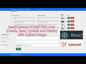 React Laravel 10 REST API Crud (Create, Read, Update and Delete) with Upload image