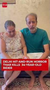 Delhi Hit-and-Run Horror: Gurugram Rider Sarthak Mattoo Killed After Speeding Thar Rams Bike #news