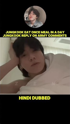 jungkook eat one meal in a day only 😕 for weight lose jk reading army comments 🫣 Hindi dubbed #bts
