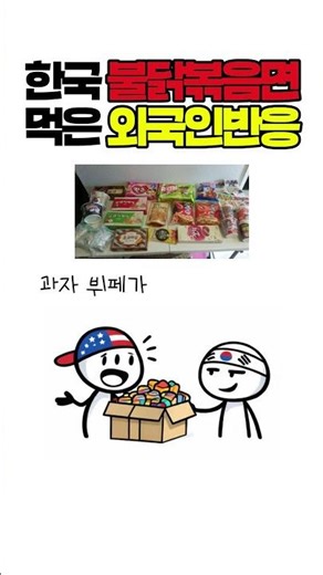 한국 불닭볶음면을 먹은 외국인반응