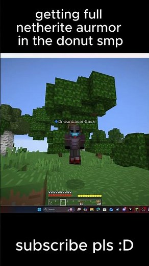 getting full netherite armour in the donut smp!