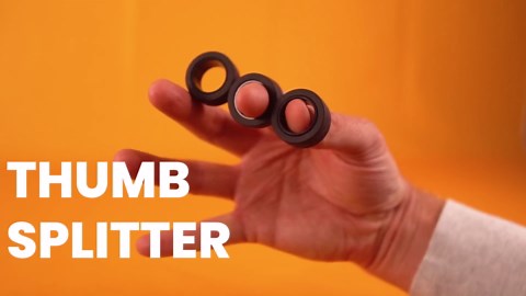 BunMo Fidget Ring Bundle | Spiky Sensory & Magnetic Rings | 3-Pack Fidgets for Adults & Teens 14+