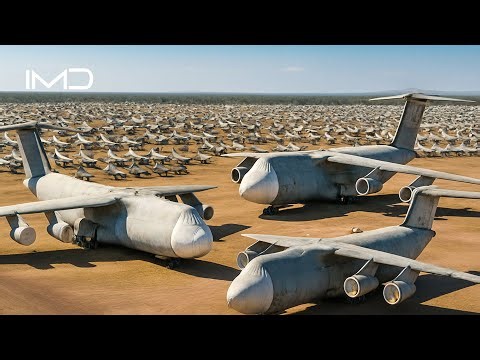 Inside America’s Massive Aircraft Boneyard Storing 5,000 Retired Warplanes