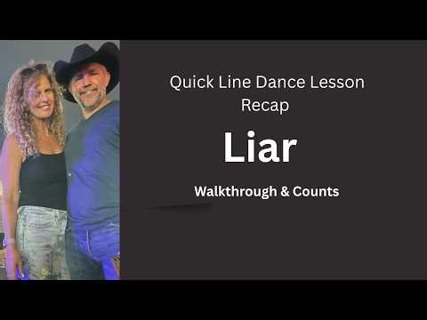 Walkthru of Liar - Beginner Line Dance Lesson recap #linedance #beginnerlinedance #linedancesteps