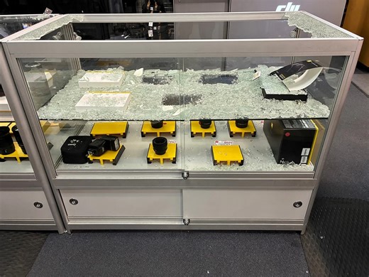 A thief trashed Calgary's The Camera Store, making off with $71,500 in cameras and lenses