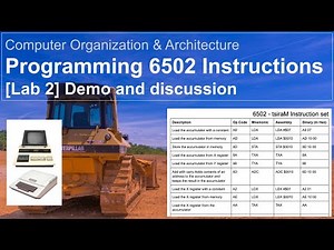 6502 Assembly Programming and Machine Instructions
