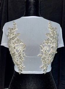 Custom Rhinestone Mesh Crop Top - Etsy