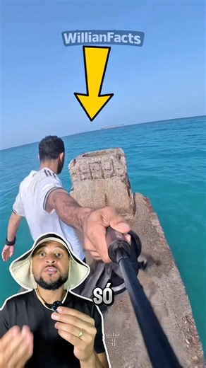 He went into this hole and was shocked 😨