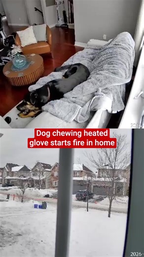 Dog Chews Heated Glove, Starts House Fire in Orleans