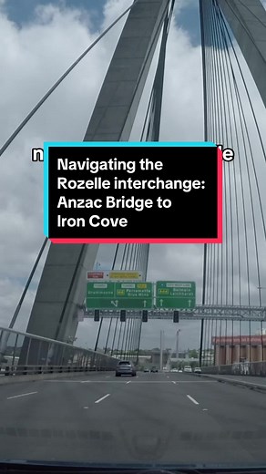 In the first of a series of videos on how to navigate the new Rozelle interchange, we test drive the route from the Anzac Bridge to Iron Cove. #sydneyroads #rozelleinterchange