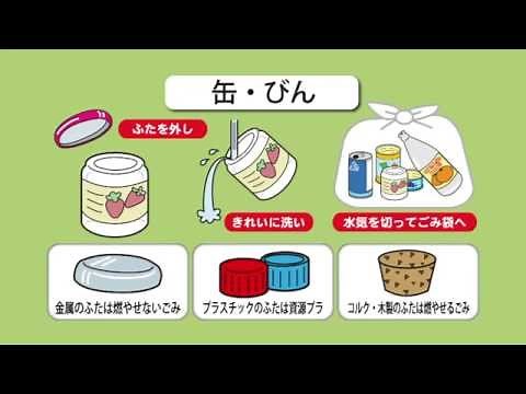 【家庭ごみ分別ガイド】(7)缶・びん編