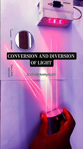 conversion and diversion of light | Laser ray box | Laser #physics #reflection #scienceproject