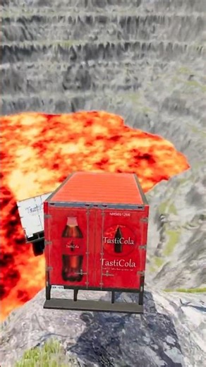 Trucks vs Giant Lava Pit – BeamNG.drive #beamng #shorts #beamngdrive #automobile #usa #viral #brasil