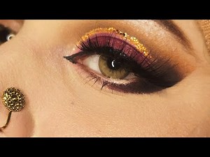 Maroon Smoky Glitter Eye: The Ultimate Step-by-Step Tutorial || The Beauty Pen