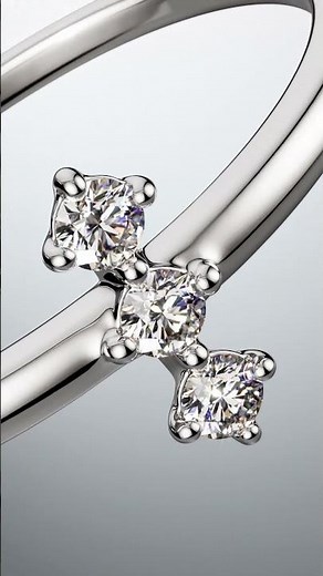 A cool new take on our lab-grown diamond rings in solid 14k white gold