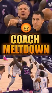 Chris Finch LOST IT just minutes into Timberwolves vs Thunder 😳 The Wolves head coach went nuclear on the refs, got ejected, and had to be HELD BACK on the sideline. Was this an overreaction… or did the refs have it coming? 👀�Coach passion or crossing the line? 👇 Drop your take and follow Hoop Nuggets for daily NBA drama you won’t catch on the broadcast. Minnesota Timberwolves vs Oklahoma City Thunder�Via: NBA #NBA #Timberwolves #Thunder #ChrisFinch #NBADrama NBARefs CoachEjection DailyNBANug