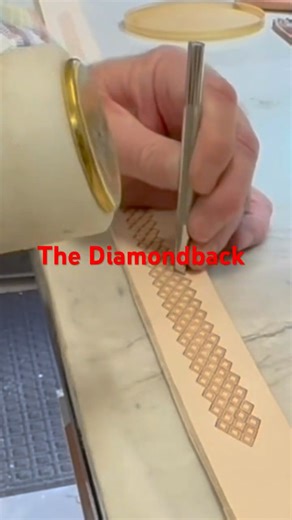 A Fun Belt Pattern / Tooling Leather #leathercrafts #leathercraft #leatherwork